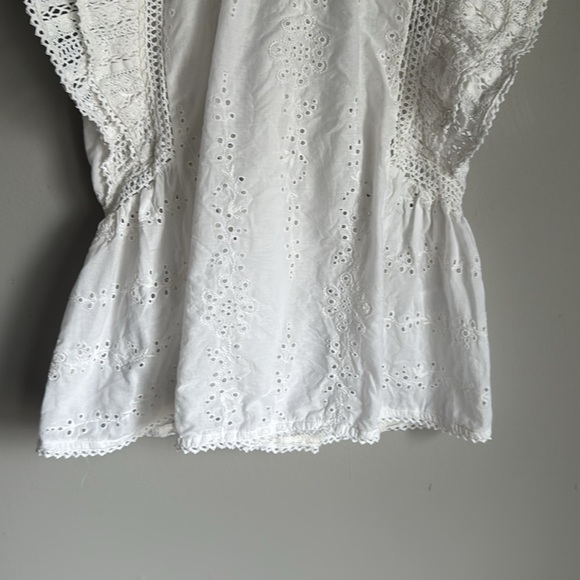 Sea Lea Flutter Sleeve Top Pure White 00 - Picture 4 of 12